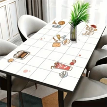 1 Roll Of Whimsical Kitchen-Themed Self-Adhesive Wallpaper - Waterproof, Oil-Resistant & Easy To Cut, Vinyl Art Stickers For Smooth Surfaces Like Walls, Cabinets, Baths & Desktops - Removable, Customizable Design, Kitchen Decor And Accessories