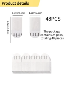 12/24/36Pairs(24/48/72 Pcs) Small Picture Hanging Strips Heavy Duty, Removable Hook And Loop Tape, No Damage Picture Frame Hangers, Adhesive Strips For Hanging And Wall Decor Without Nails.House Decor Bathroom Accessories House Decor Strips Wall Stickers Self Adhesive Wallpaper Photo Frame For Wall Picture Hanging Hook And Loop Strips Picture Hanging Strips Hook And Loop Dots Hook And Loop