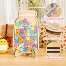 Magnetic Reward Jar, Star Jar Reward System, Behavior Management Classroom Tool, Home Classroom Student Reward Chart - Multicolor - View 3
