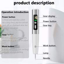 OEM Laser Plasma Skin Tag Remover Wart Dot Dark Spot Mole Tattoo Plasma Removal Pen Mole Remover Pen - 銀色 - 查看 4