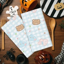 2/4 Stücke Set, Geschirrtücher, Heilende Cartoon Muster bedruckte super saugfähige Mikrofaser Handtücher, moderne Küchentücher zum Kochen und Backen, Geschirrtücher, Putzlappen, Handtücher, Teehandtücher, ultra weich und hochsaugfähig, Küchendekoration, Geschenke für Nachbarn, Mütter, Geburtstage, Einweihungsgeschenke für Freunde, Küchenutensilien, tägliche Notwendigkeiten