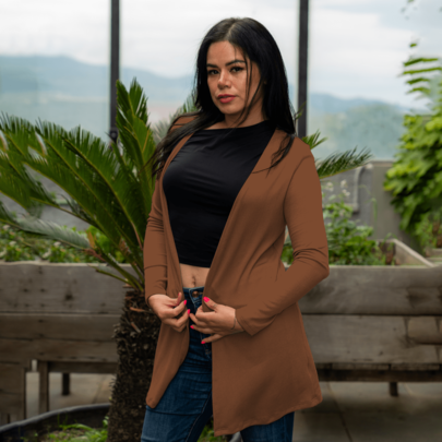 Cárdigan de moda para dama .