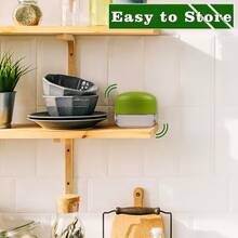 3pcs/Set Garlic Pressing Machine In Stainless Steel, A Garlic Crusher With Peeling Device And Cleaning Brush / Slicer, Mini Garlic Chopper, Kitchen Utility Tool - Multicolor - View 3