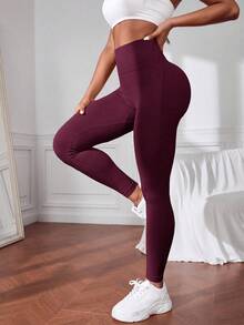 Women Leggings - Clay Red - View 4