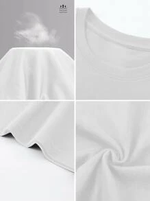 Men's Double Sided Graphic Tee With Band Logo And Zombie Faces Print, Cool Casual TShirt For Music Fans, Unique Streetwear Style