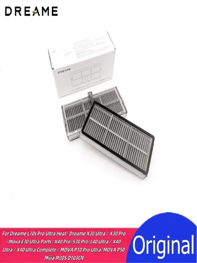  Vacuum Robot Accessories - Original Washable Filter Net, Activated Carbon Filter Net, Compatible With Dreame L10s Pro Ultra, Dreame X30 Ultra / X30 Pro, Mova E30 Ultra Parts/X40 Pro/S30 Pro/L40 Ultra / X40 Ultra / X40 Ultra Complete / MOVA P10 Pro Ultra MOVA P50/Mijia M30S D103CN Robot Vacuum Cleaner Parts/Spares