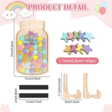 Magnetic Reward Jar, Star Jar Reward System, Behavior Management Classroom Tool, Home Classroom Student Reward Chart - Multicolor - View 2