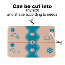 20片/套 艾灸贴，四向弹力，冷热皆宜。可用于膝盖、背部，放松身心，缓解疲劳。方便易用，温和不刺激，也可用于放松颈部，适用于身体多个部位。 - 彩色 - 查看 8