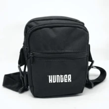 HUNTER CWB Kit Bermuda Cargo Corta Vento Verão Masculina + Shoulder Bag - Preto - Visão 3