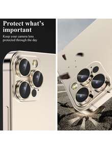 Yezodawee 3片装相机镜头保护膜，兼容 17 Pro Max、17 Pro、17 Air、17、16 Pro Max，超强韧高清独立镜头保护膜，防刮擦，超薄钢化玻璃镜头盖，9H钢化玻璃金属相机屏幕保护膜，防震相机盖环 - 银色 - 3件 - 查看 3