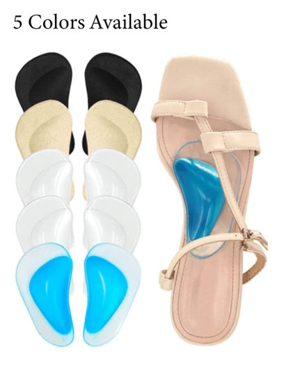 2 Self-Adhesive Silicone Forefoot Cushions, Gel Arch Inserts, Arch Support Shoe Insoles, Half Insoles Arch Supports, Anti-Slip Pads, Foot Pain Relief, Comfort For Men And Women Insulation, Galentines, Puppy, Carnival,Shoe,Spring Summer Picks,Brides Maid Gifts,Room,Bedroom Decor,Beach,Travel,For Men,For Women,Vacationcute Stuff