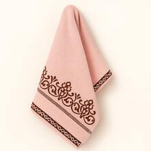 Bath Towel Set 4 Pcs 100% Cotton Thick Plush Super Soft Excellent Absorption Breeze Habitat - 赤陶色/玫瑰色 - 查看 4