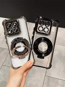 Capa de Telefone Eletrolítica Preta de Luxo, Suporte Magnético Criativo de Bicicleta, à Prova de Choque, Nova Capa Protetora Macia de Silicone de Moda de Verão, Compatível com Samsung Galaxy S24 S25 Ultra FE A56 A16, Redmi 14C, Honor OPPO Reno Realme MOTO Infinix, Estilo Y2K Unissex 2025 - Preto - Visão 7