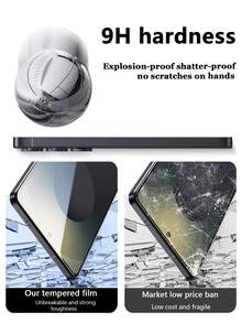 5 Stück Handy Schutzset, bestehend aus 4 Stück kratzfeste gehärtete Glas Bildschirmschutzfolien und 1 Stück schwarze matte stoßfeste Hülle. Essentielle Bildschirmschutzartikel für täglichen Gebrauch, Büro und Zuhause. Wasserdicht, stoßfest, kratzfest.