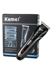 Kemei KM-1419 三合一电动理发器，集理发、胡须修剪、耳鼻毛修剪和剃须功能于一体，男士理发器，电动剃须刀，USB充电式理发器，男士礼品
