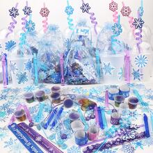 158PCS Frozen Party Favors – Ice Theme Goodie Bag Fillers, Pinata Bulk Toys & 12+ Party Supplies – Perfect For Birthday Party, Classroom Activities, Easter Gifts - 藍色 - 查看 8