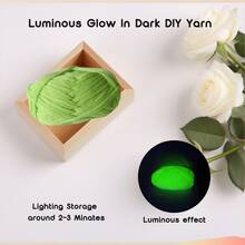 50g/Pack Glow-In-The-Dark Yarn, Glow Yarn, DIY Handcraft Knitting, Crochet, Carpet, Hat, Clothing - Multicolor - View 9