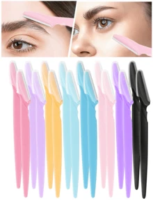 Set Alat Eksfoliasi 8-80pcs - Alat Cukur Wajah Multifungsi Wanita dengan Pisau Presisi, Cocok untuk Membentuk Alis dan Mencukur Wajah. Terjangkau, Sempurna sebagai Hadiah Natal, Kosmetik, Alat Rias, dll. - MultiWarna - View 10