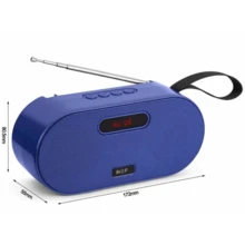 bocina radio portátil AM/FM/SW: con carga solar,con Altavoz y Conector para Auriculares, Ideal para Interiores, Exteriores y Emergencias USB/TF/FM/BT/TWS multifunción recargable exteriores camping música viajes energía alternativa batería larga duración sonido potente - Negro - Ver 6
