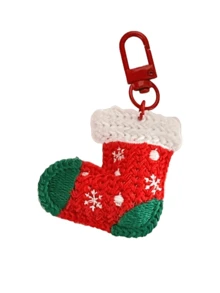 1/6 Stück/Set Weihnachtsdekoration gewebter Anhänger Mädchen Schlüsselanhänger vielseitig hängend, süßer Weihnachtsmann Anhänger, süßer Weihnachtsmann Elch Schlüsselanhänger vielseitig als Tasche Anhänger, süß und einfach gewebter Weihnachtsanhänger, multifunktionaler DIY Schlüsselanhänger/Tasche Anhänger Set, geeignet als Geschenkidee für Paare, Taschenzubehör, Ausweise, Autoschmuck, Taschenanhänger