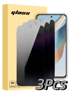 4pcs Anti-Spy Tempered Glass Screen Protector For OPPO Phones, Full Coverage, Easy Installation, Anti-Peeping, Bubble-Free, Scratch & Shatter Resistant, Suitable For Birthday/Family/Friends/Boyfriend/Girlfriend Screen Protection Essentials, Applicable To Daily Shield, Office, Home Privacy Screen Protector Phone Screen Protector Phone Accessories Waterproof Shockproof Anti-Fall Anti-Fall Scratch Resistant Anti-Fingerprint - Black - View 2