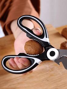 1pc Kitchen Scissors, Stainless Steel Multipurpose Heavy Duty Scissors For Food, Chicken, Bone And Fish,Kitchen Accessories, Suitable For Making Birthdays, Weddings, Parties, Events, Commercial Snack Shops, Outdoor Camping, And Delicious Food,Suitable For Giving To Family And Friends, Perfect Birthday Anniversary, Valentine's Day, Christmas, Halloween, Teacher's Day, Graduation, Return To School, Thanksgiving Surprise Gift