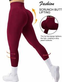 Women Leggings - Clay Red - View 7
