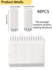 12/24/36Pairs(24/48/72 Pcs) Small Picture Hanging Strips Heavy Duty, Removable Hook And Loop Tape, No Damage Picture Frame Hangers, Adhesive Strips For Hanging And Wall Decor Without Nails.House Decor Bathroom Accessories House Decor Strips Wall Stickers Self Adhesive Wallpaper Photo Frame For Wall Picture Hanging Hook And Loop Strips Picture Hanging Strips Hook And Loop Dots Hook And Loop