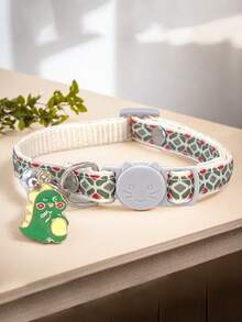1pc Embroidered Butterfly Pattern Pet Collar Pendant With Bell Decoration And Adjustable Cat Face Buckle, Suitable For Small Dogs And Cats - Multicolor - View 24