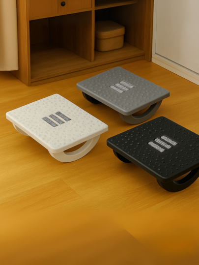 1pc Foot Rest Under Desk, Larger Size Office Desk Footrest, Rocking Foot Nursing Stool, Rocker Balance Board, Ergonomic Design For Posture Support, Office And Home Use Camping Stuff