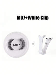 Kit de pestañas postizas magnéticas con pinzas aplicadoras profesionales, pestañas postizas reutilizables sin pegamento, pestañas manga naturales largas y esponjosas de pelo sintético suave, herramienta de maquillaje de ojos ligera para belleza, viajes y fiestas