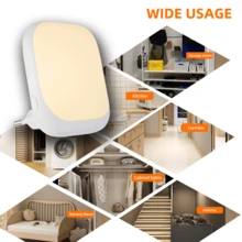 Đèn ngủ LED cắm tường, 1/2 gói, đèn ngủ có cảm biến ánh sáng từ hoàng hôn đến bình minh, đèn ngủ cắm điện 0,5W cho trẻ em, đèn ngủ trắng ấm 2700K cho phòng ngủ du lịch nhà bếp - Phích cắm loại C của EU (220-240V) - Xem 6