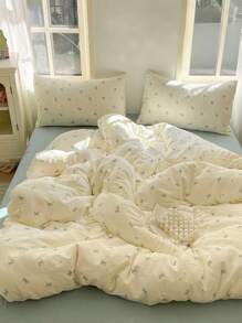 Joivida 3 Peças Conjunto de Roupa de Cama Impresso Lavável de Poliéster Reforçado, Decoração de Dormitório para Meninos e Meninas (1 Peça Capa de Edredom, 2 Peças Fronhas, Sem Enchimento)