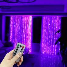 USB Powered Warm Light String - 8 Lighting Modes Curtain Lights, Dimmable, 3 Meters X 3 Meters 300 LED, Suitable For Outdoor, Wedding, Party, Bedroom Decor - Easy Installation, Button Control, Indoor Fairy Lights