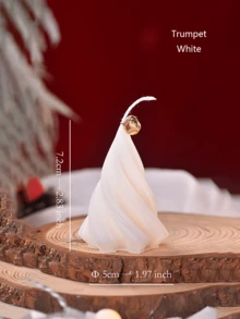 1 قطعة، شجرة عيد الميلاد شمعة العلاج بالروائح، شجرة عيد الميلاد الدوارة، شموع زخرفية، ديكور المنزل، جو الحفلة، زينة المنزل، هدايا عيد الميلاد، ديكور الغرفة، هدايا عيد الميلاد