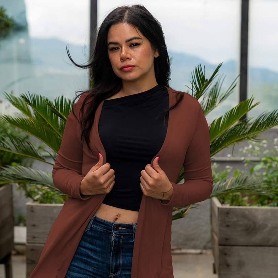 Cárdigan de moda para dama . - KAHIO - Ver 1