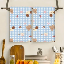 2/4 Stücke Set, Geschirrtücher, Heilende Cartoon Muster bedruckte super saugfähige Mikrofaser Handtücher, moderne Küchentücher zum Kochen und Backen, Geschirrtücher, Putzlappen, Handtücher, Teehandtücher, ultra weich und hochsaugfähig, Küchendekoration, Geschenke für Nachbarn, Mütter, Geburtstage, Einweihungsgeschenke für Freunde, Küchenutensilien, tägliche Notwendigkeiten