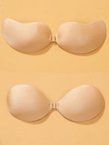YIYANG 3 对隐形粘合胸罩、无肩带无缝聚拢硅胶胸罩、露背胸罩、无肩带胸罩、隐形胸罩、可重复使用的隐形硅胶露背胸罩、适合晚礼服、婚纱、泳衣和露背的亲肤自粘胸罩 - 彩色 - 查看 34