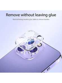 2 Stück Vollständige Abdeckung Transparente Kamera Linse Gehärtetes Glas Bildschirmschutz Kompatibel mit iPhone (Vorder- und Rückkamera) Geschenk für Geburtstag, Familie, Freunde Linsen Schutz, Handy Zubehör Wasserdicht Stoßfest Kratzfest Antifingerabdruck