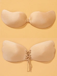 YIYANG 3 对隐形粘合胸罩、无肩带无缝聚拢硅胶胸罩、露背胸罩、无肩带胸罩、隐形胸罩、可重复使用的隐形硅胶露背胸罩、适合晚礼服、婚纱、泳衣和露背的亲肤自粘胸罩 - 彩色 - 查看 27