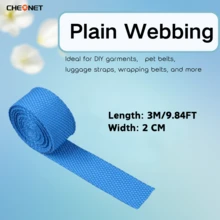 1pc PP Webbing Canvas Polyester Ribbon, Suitable For Backpack Binding, Bag Crafts DIY, Belt Bags, Pet Supplies