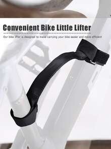Pasek do noszenia roweru (1 szt.), uchwyt do ramy roweru górskiego, podnośnik, pasek do roweru do użytku na zewnątrz, ułatwiający przenoszenie, pasek do bagażnika rowerowego, regulowane paski wymienne do bagażników i kół rowerowych, bezpieczne pasy mocujące z klamrą do bagażnika rowerowego w samochodzie, akcesoria do transportu roweru