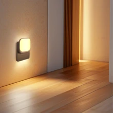 Đèn ngủ LED cắm tường, 1/2 gói, đèn ngủ có cảm biến ánh sáng từ hoàng hôn đến bình minh, đèn ngủ cắm điện 0,5W cho trẻ em, đèn ngủ trắng ấm 2700K cho phòng ngủ du lịch nhà bếp - Phích cắm loại C của EU (220-240V) - Xem 5