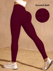 Women Leggings - Clay Red - View 5