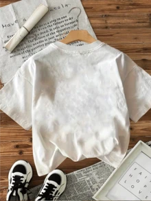 Camiseta Casual para Mujer con Estampado de Tela de Araña Roja – Diseño Original y Cómodo,Ideal para un Look Moderno y Atrevido. - Blanco - Ver 2