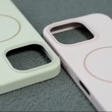 Apple Cell Phone Case 16 15 14 13 12 11 Pro Max Luxury Premium Liquid Silicone Case Cover With Full Protection Compatible With Magsafe Wireless Charging Magnetic - Màu nâu  Mocha - Xem 2