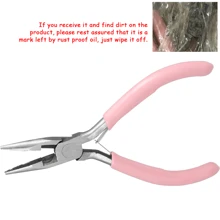 KLONKEE Handmade Jewelry Making Needle-Nose Pliers, DIY Tools, Nariz Herramienta, Jewelry Pliers. (If You Find Any Stains On The Product After Receiving It, Please Don't Worry, It's Just The Trace Of Anti-Rust Oil, Which Can Be Wiped Off Easily.) - Pink - View 14