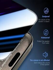 3 miếng dán màn hình kính cường lực chống nhìn trộm không bụi, dễ dàng lắp đặt, tương thích với iPhone, bộ phim bảo vệ hoàn chỉnh, phim kính cường lực toàn màn hình, lắp đặt không bụi chỉ bằng một cú nhấp chuột, tự động căn chỉnh, độ cứng 9D, bảo vệ màn hình độ nét cao, lớp phủ chống trầy xước và chống dầu, không có bọt khí hoặc cạnh trắng, thân thiện với vỏ, phim kính bảo vệ quyền riêng tư - màu đen - Xem 8