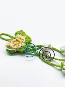 3pcs/Set Spiral Line Needles, Handmade Weaving Tools, Colorful Round Spiral Needles, Household Knitting Needles Sewing Tools, Suitable For Small Item Crocheting And Marking, Great For Crochet Projects - Multicolor - View 3