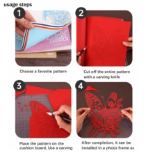 1 قطعة ألبوم نحت أوريغامي ورقي مجوف، فن قص الورق اليدوي DIY، نحت الرسم، فن قص الورق، هدية عيد ميلاد وأعياد